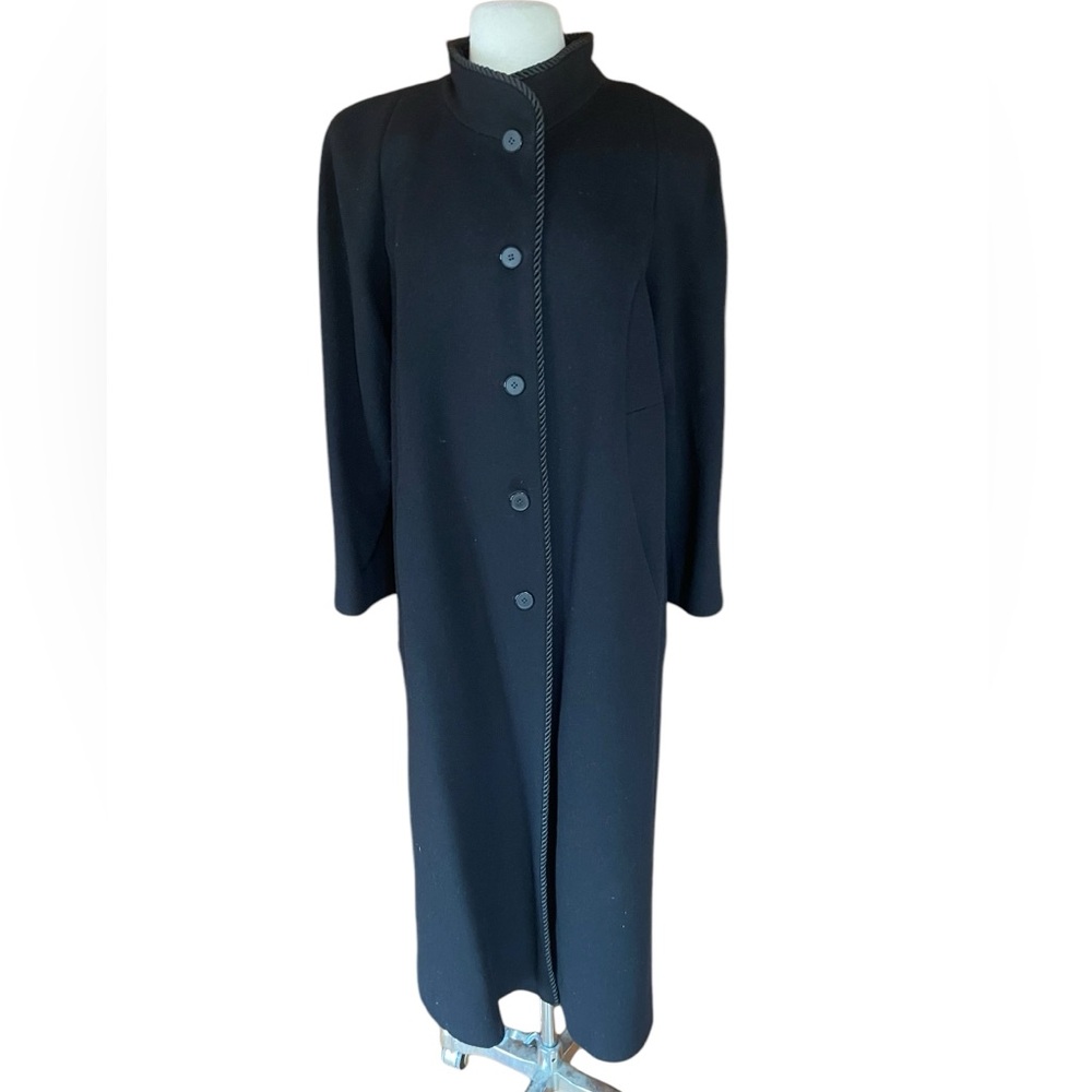 Albert Nipon Wool, Lined, Button‎ Down Coat